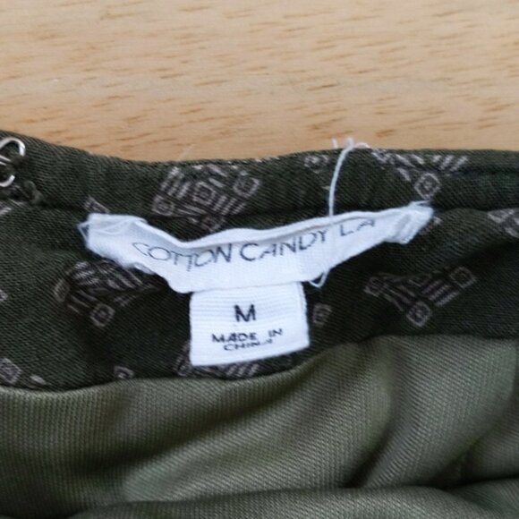 Cotton Candy UO Green Open Back Wide Leg Jumpsuit - Picture 3 of 5